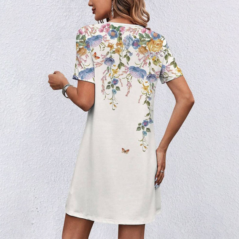 Robe Décontractée À Imprimé Floral