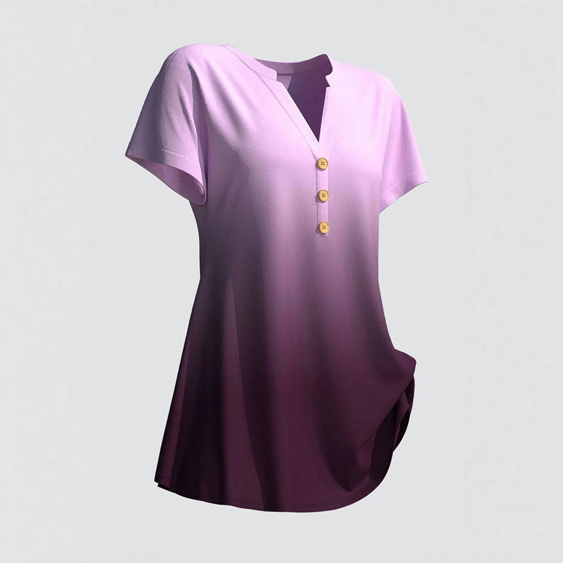Blouse Décontractée À Dégradé