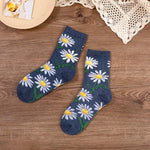 Chaussettes Fleuries Vintage