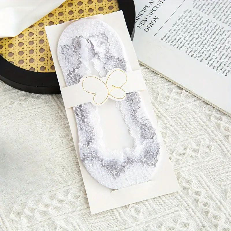 Chaussettes Respirantes En Dentelle