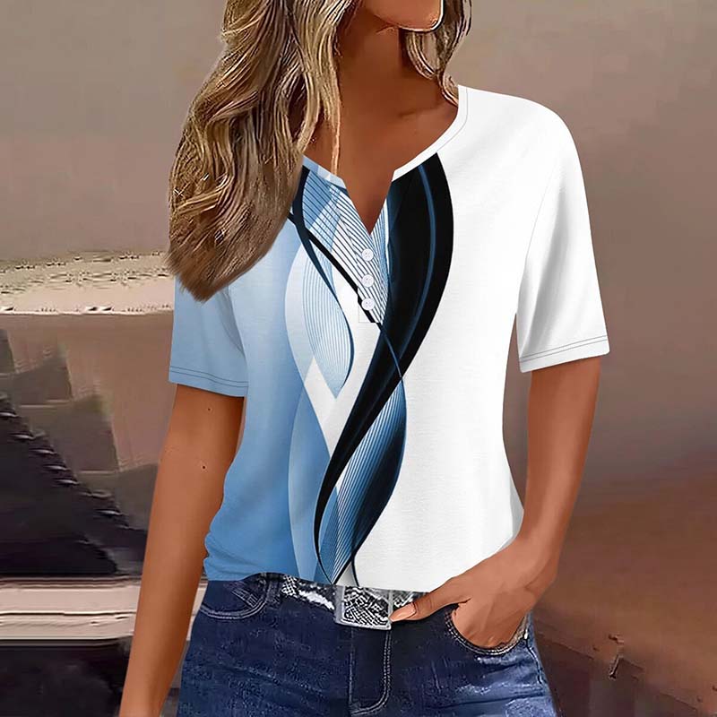 Blouse Dégradée Décontractée