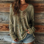 Blouse Décontractée Vintage