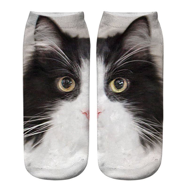 Chaussettes Créatives À Imprimé Chat