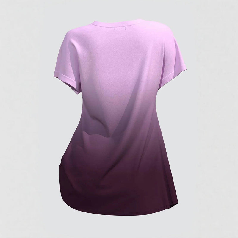 Blouse Décontractée À Dégradé