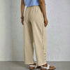 【Coton Et Lin】Pantalon Décontracté Confortable