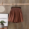 Short Décontracté De Couleur Unie