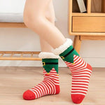 Chaussettes Chaudes Antidérapantes De Noël