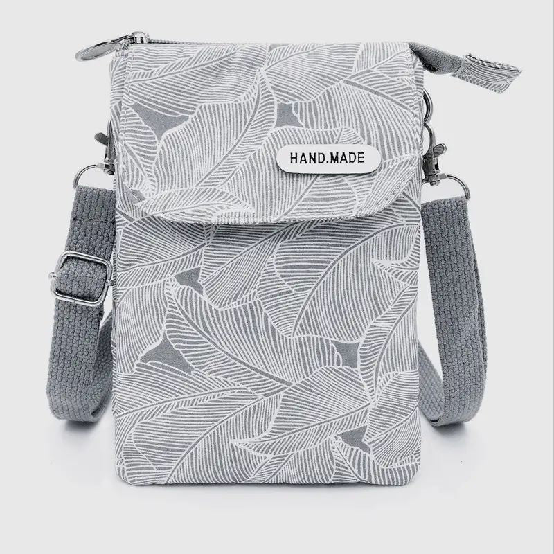 Sac À Motif Feuilles Vintage