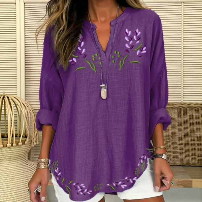 Blouse Décontractée Vintage