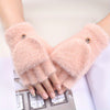 Gants Chauds De Couleur Unie