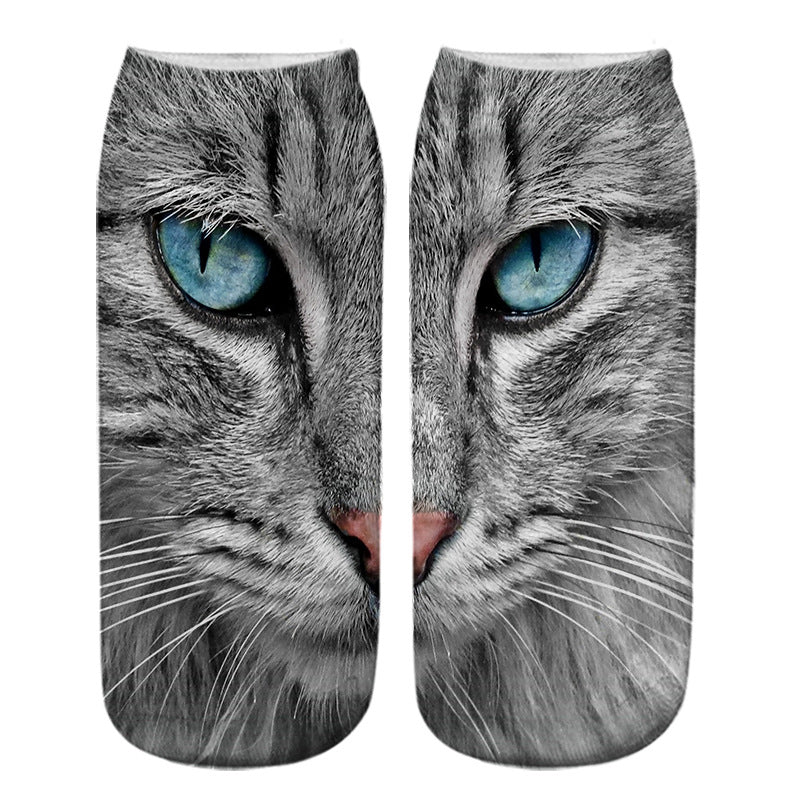 Chaussettes Créatives À Imprimé Chat