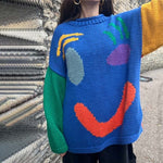 Pull En Tricot Décontracté Smiley