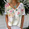 T-Shirt Décontracté À Imprimé Floral