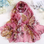 Écharpe À Imprimé Floral Vintage