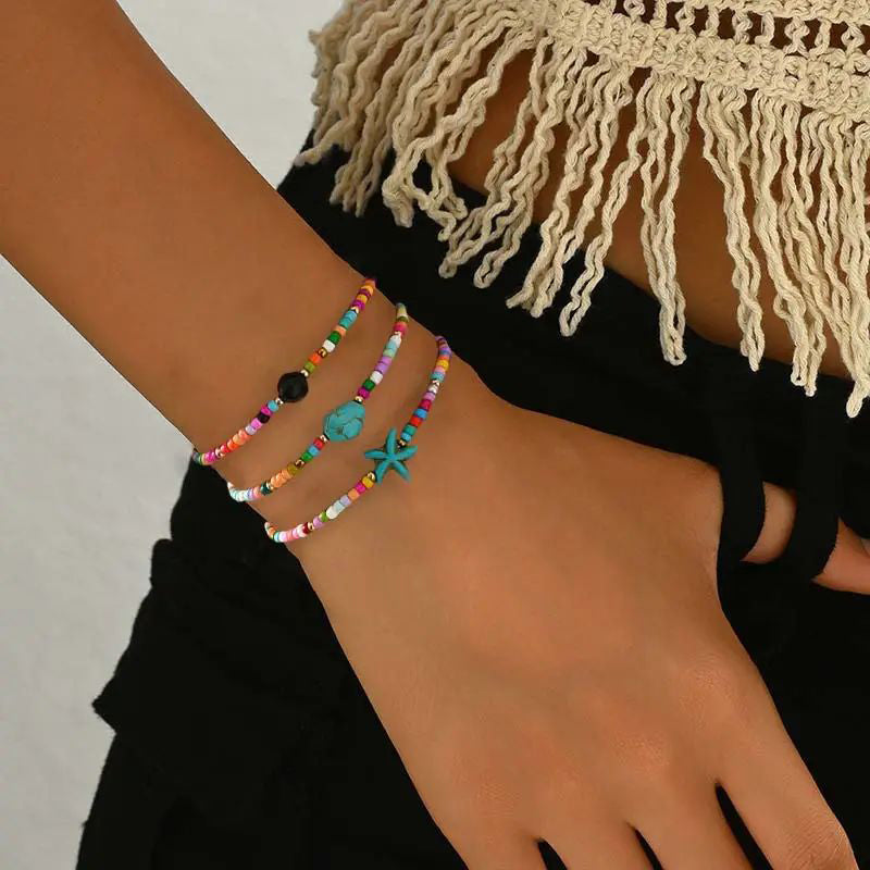 Bracelet De Perles Colorées Bohème