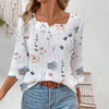 Blouse Élégante À Imprimé Floral