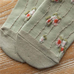 Chaussettes À Fleurs Vintage