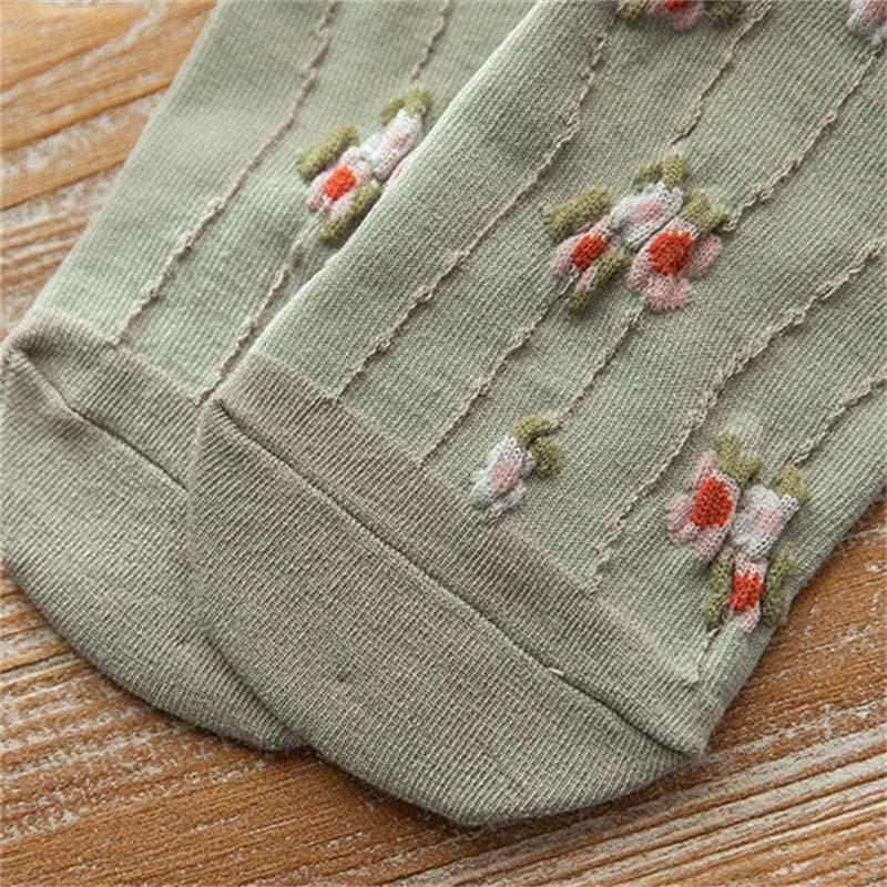 Chaussettes À Fleurs Vintage