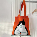 Sac Tricoté Chat De Dessin Animé