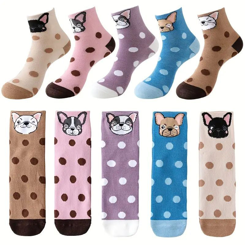 Lot De 5 Paires De Chaussettes De Dessin Animé
