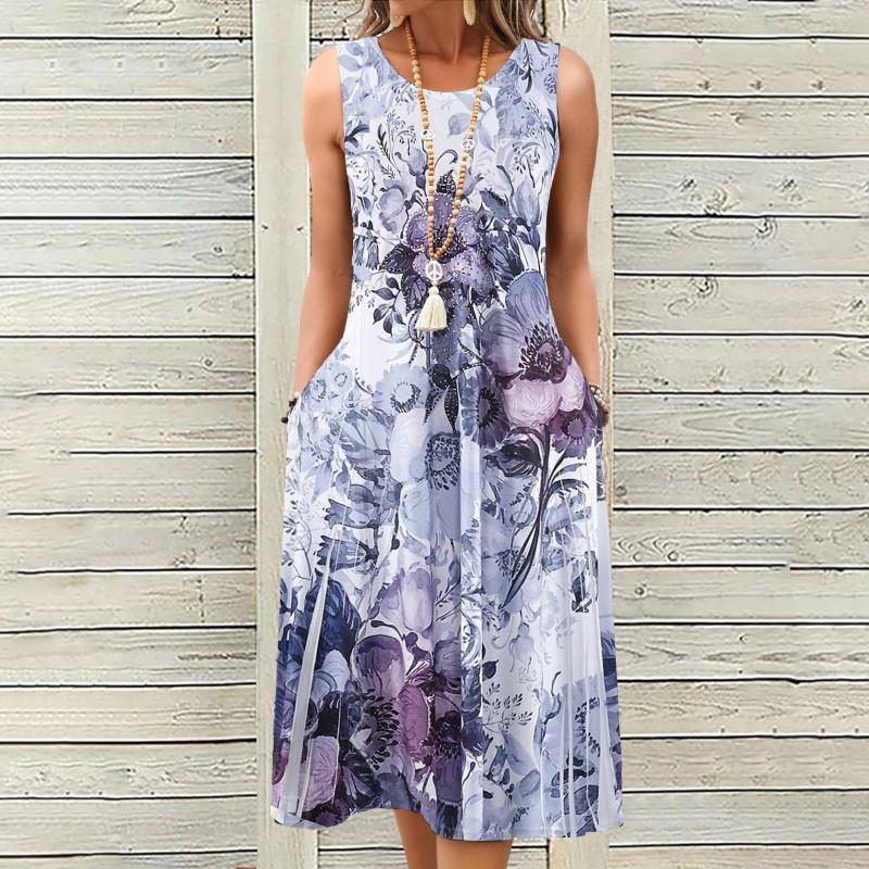 Robe Vintage À Imprimé Floral