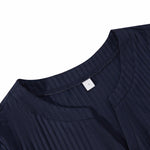 Blouse Décontractée De Couleur Unie