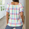 Blouse À Carreaux Colorée