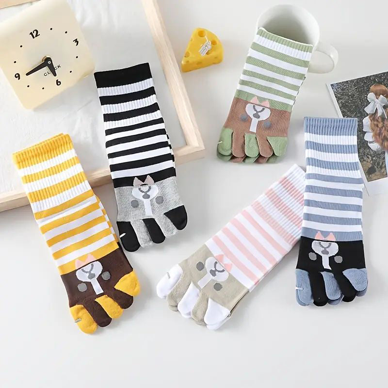 Lot De 5 Paires De Chaussettes À Cinq Orteils