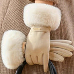 Gants Chauds De Couleur Unie