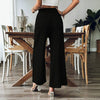 Pantalon Décontracté De Couleur Unie