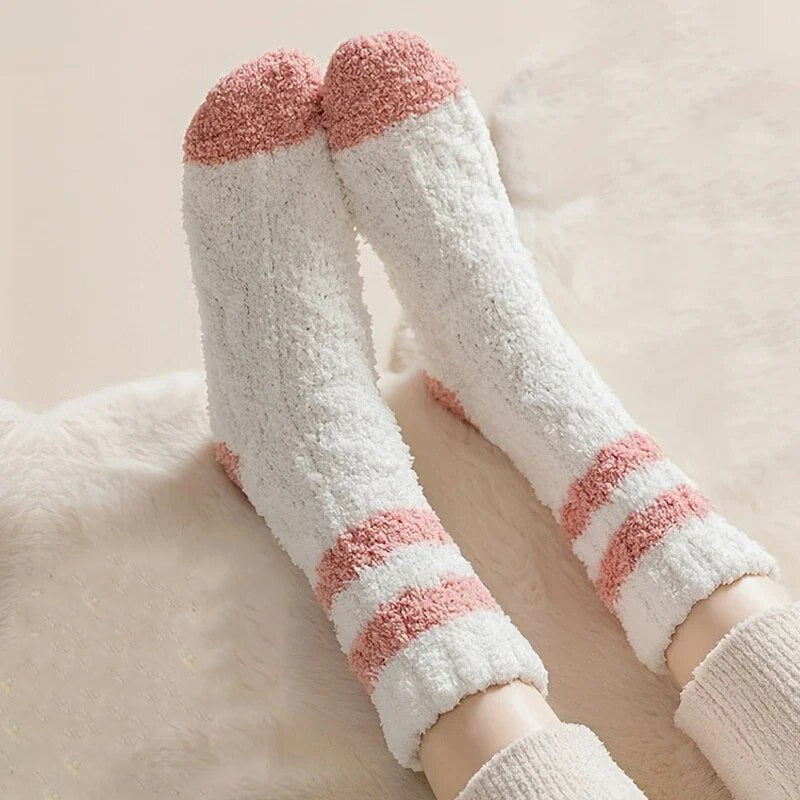 Chaussettes Chaudes En Peluche