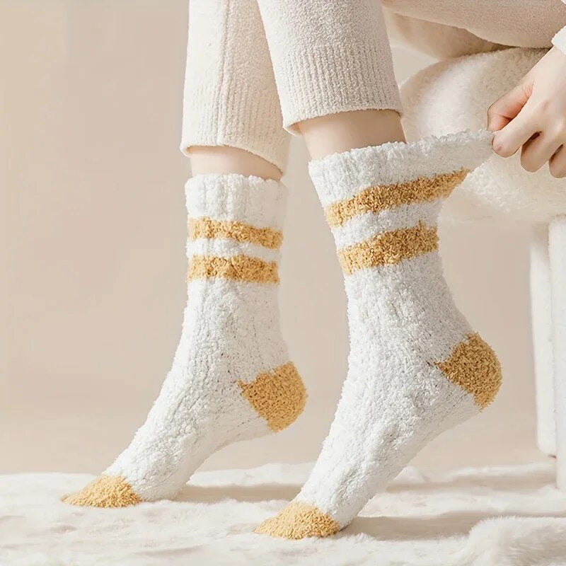 Chaussettes Chaudes En Peluche