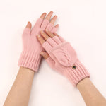 Gants Chauds De Couleur Unie