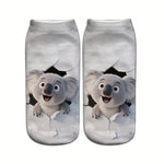 Chaussettes Décontractées À Imprimé Animal
