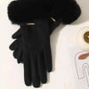 Gants Chauds De Couleur Unie