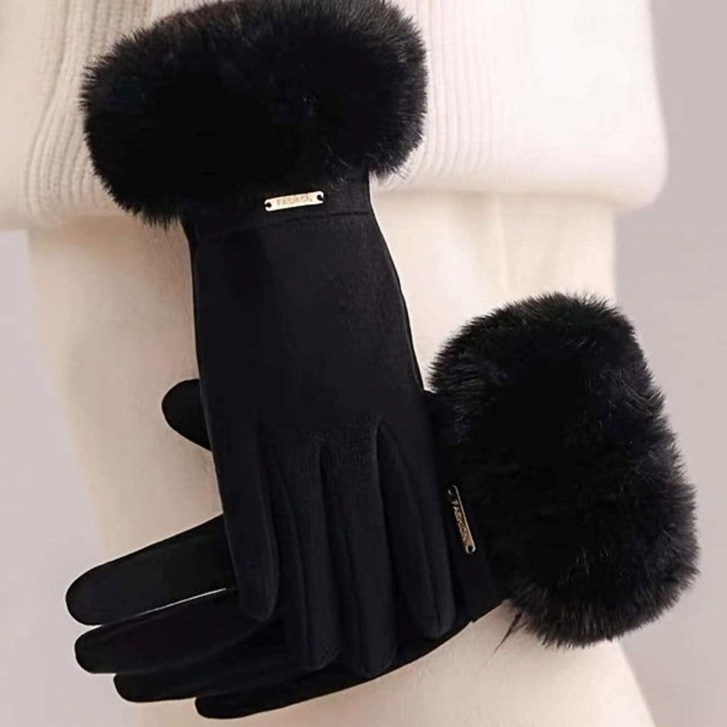 Gants Chauds De Couleur Unie