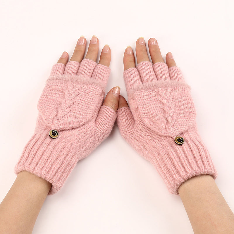 Gants Chauds De Couleur Unie