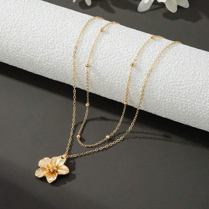 Collier Pendentif Fleur