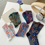 Chaussettes Fleuries Vintage