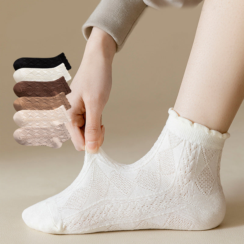 Chaussettes Décontractées De Couleur Unie