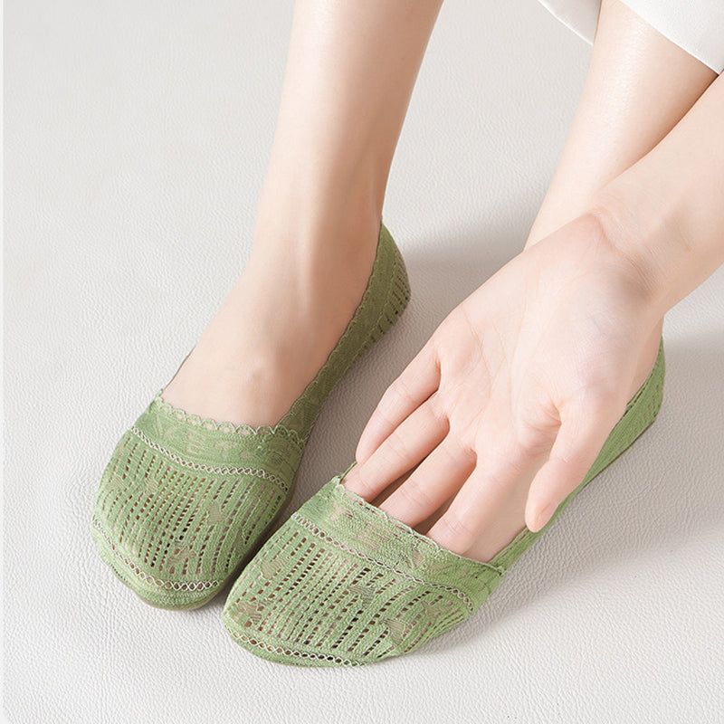 Chaussettes Respirantes En Dentelle