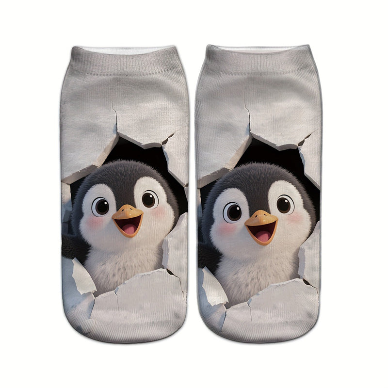 Chaussettes Décontractées À Imprimé Animal