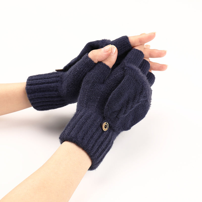 Gants Chauds De Couleur Unie