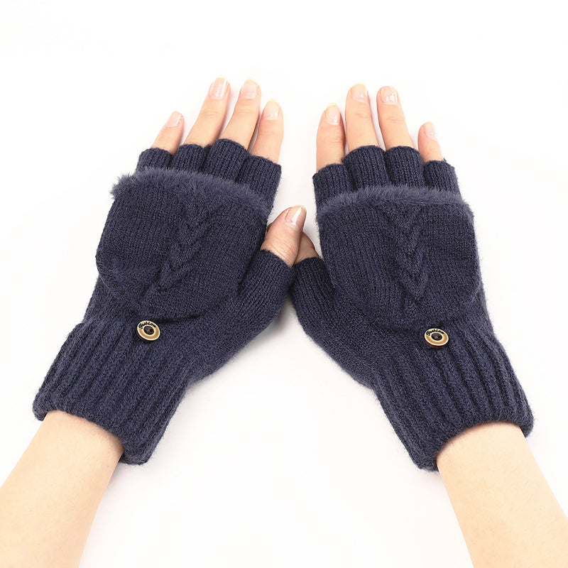 Gants Chauds De Couleur Unie