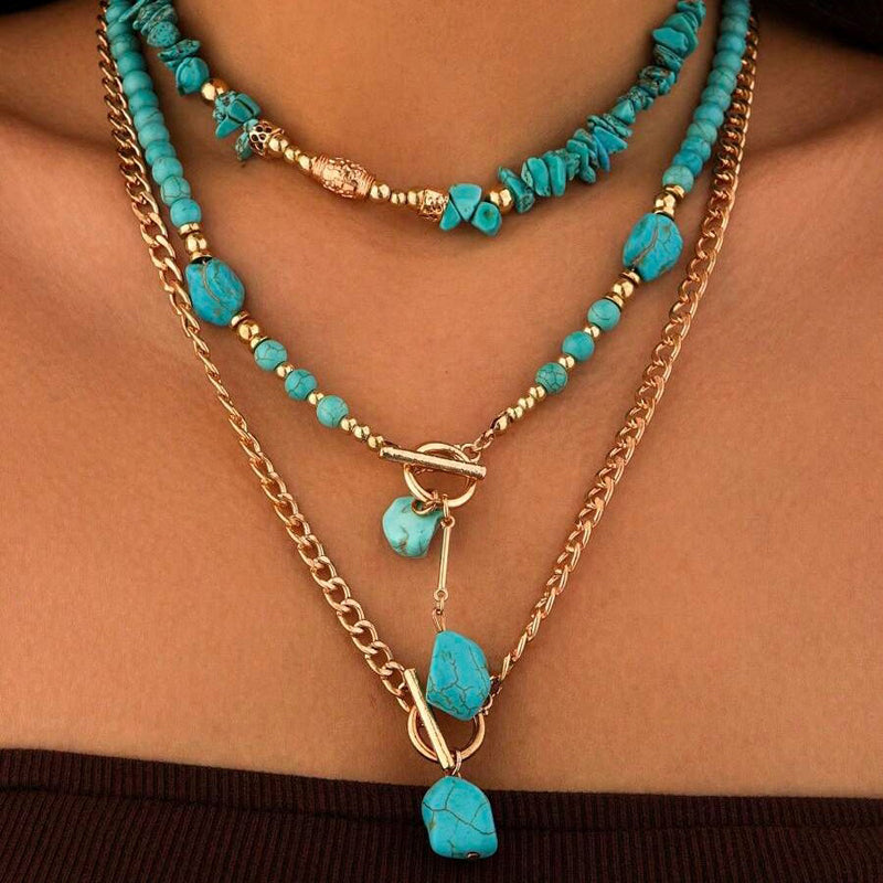 Collier Pendentif Ethnique Vintage