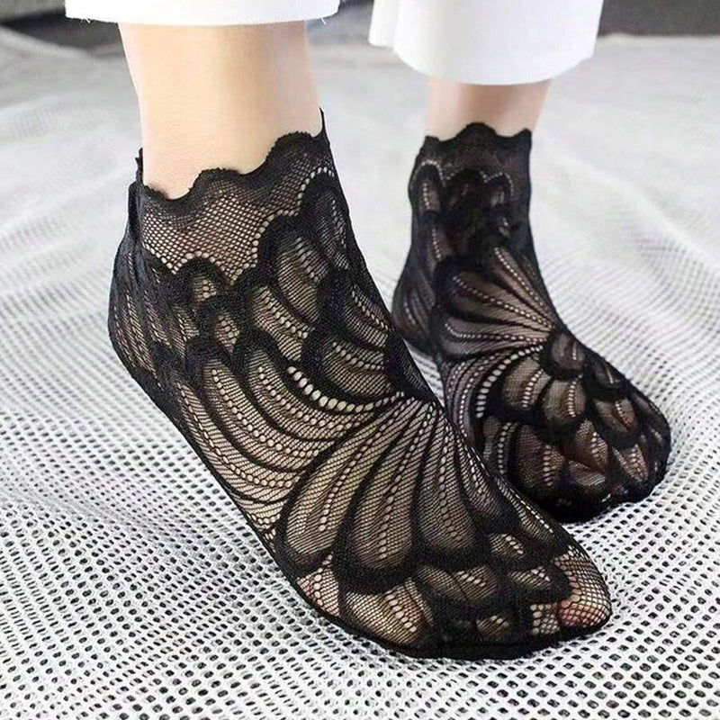 Chaussettes Respirantes En Dentelle
