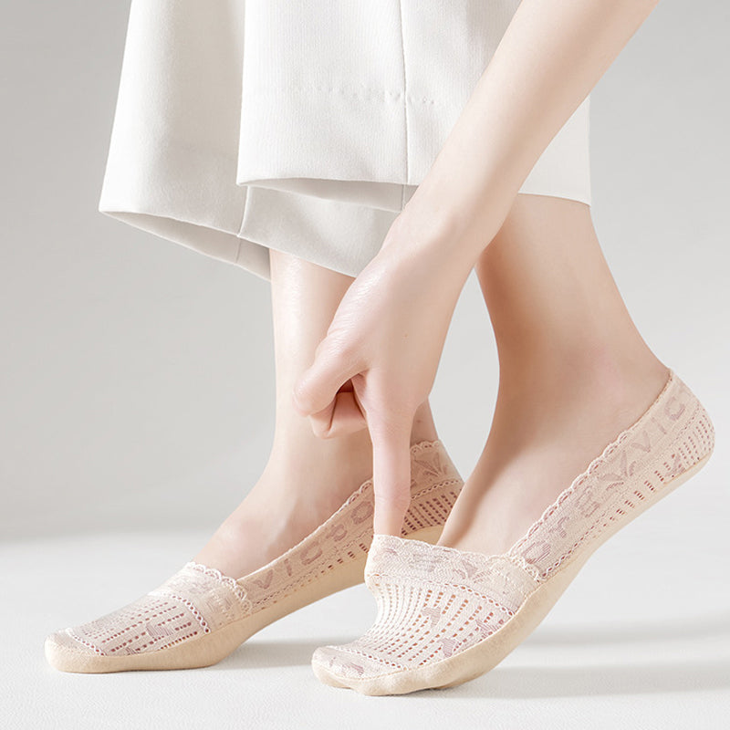 Chaussettes Respirantes En Dentelle