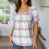 Blouse À Carreaux Colorée
