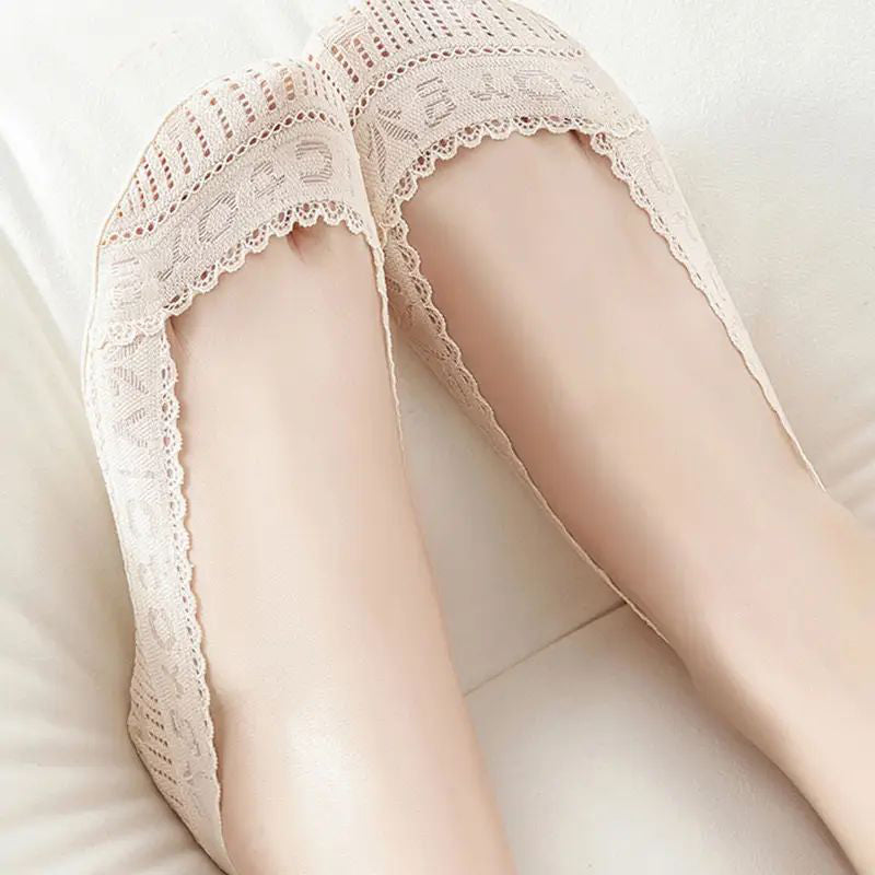 Chaussettes Respirantes En Dentelle