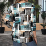 【Manches Longues】Blouse À Carreaux Décontractée